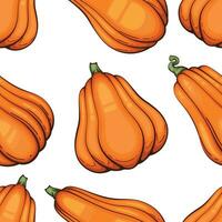 Thanksgiving Seamless pattern with pumpkins. Thanksgiving Background. Pumpkin Seamless Background vector