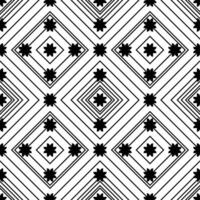 Seamless pattern with geometric ornament. Black and white background.. duotone graphic design vector