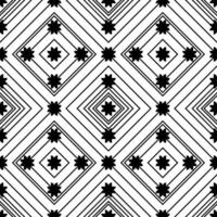 Seamless pattern with geometric ornament. Black and white background.. duotone graphic design vector