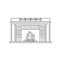 mano dibujado niños dibujo dibujos animados vector ilustración antiguo Clásico hogar aislado en blanco antecedentes