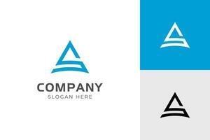 modern logo initial letter A with S symbol. triangle letter S identity logo design vector