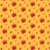 The background design with leaf patterns is suitable for the autumn theme. vector