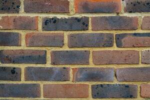 texture background of red brick wall photo
