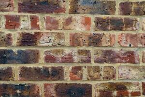 texture background of red brick wall photo