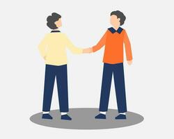 Businessman Shaking Hand Agreement Illustration vector