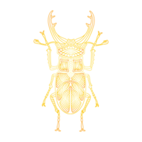 dorado escarabajo. dorado error png