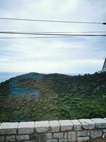 Photo of a scenic landscape seen from a bird's eye perspective