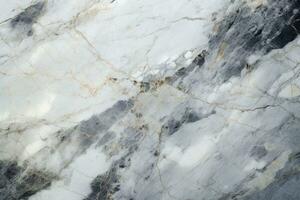 Marble texture. Marble background grey blue white black color with gold. Natural pattern of marble. Surface of stone, granite. Stylish design. Abstract backdrop with copy space. AI generated photo