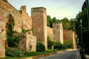 puertas de el antiguo castillo en España, Girona foto