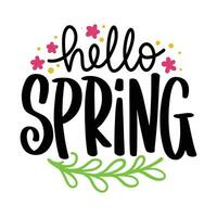 Spring Lettering Quotes vector