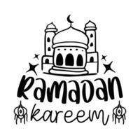 Ramadán eid letras citas para imprimible póster, totalizador bolsa, tazas, camiseta diseño. vector