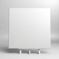 blank whiteboard on the wall. Generative AI photo