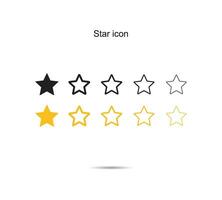 estrella icono, vector ilustración