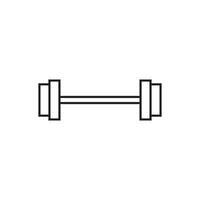 barbell icon vector