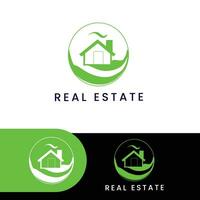 Real Estate simple logo design vector