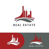 Real Estate simple logo design vector