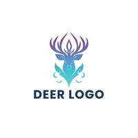 Deer Gradient Colorful illustration logo vector