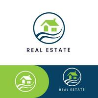 Real Estate simple logo design vector