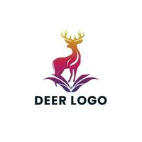 Deer Gradient Colorful illustration logo vector