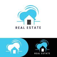 Real Estate simple logo design vector