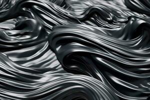 Closeup View Of  Stylish Strokes Of Black Paint  Ai Generated photo