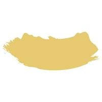 gold ink paint brush stroke vector