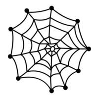 girar un web de espeluznante con Víspera de Todos los Santos araña web icono el Perfecto misterioso adición a tu bicho diseños vector