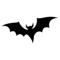 Summon the night with Halloween bat icon a symbol of mystery and spookiness, perfect for your eerie designs vector