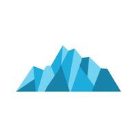 Iceberg Logo, Antarctica Logo Design, Simple Nature Landscape Vector Illustration Template