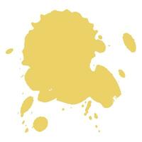 gold ink splash brush drop vector