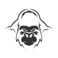 gorila icono logo diseño vector