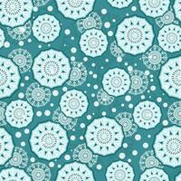 seamless pattern of Christmas snowflakes vector