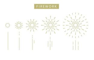 motion graphic firework.Editable vector illustration for graphic design