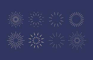 firework object in night.Editable vector illustration for graphic design