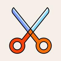 scissors icon flat illustration style vector