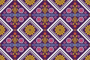 Geometric ethnic oriental traditional art pattern.Figure tribal embroidery style.Design for background,wallpaper,clothing,wrapping,fabric,element,,vector illustration. vector