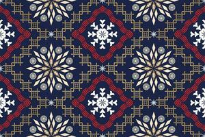 Geometric ethnic oriental traditional art pattern.Figure tribal embroidery style.Design for background,wallpaper,clothing,wrapping,fabric,element,,vector illustration. vector