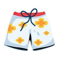 Trendy Beach Shorts vector