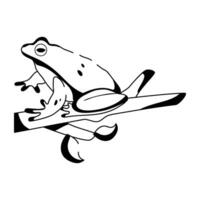 Trendy Tree Frog vector