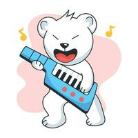 Trendy Keytar Concepts vector