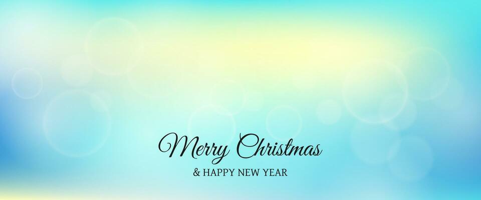 Bokeh background with New Year inscription