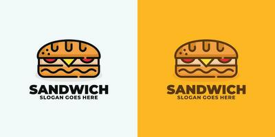 Sandwich logo design vector illustration