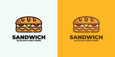 Sandwich logo design vector illustration