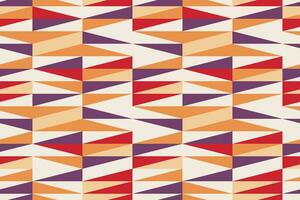Vector seamless geometric pattern in retro style. Abstract background with geometric shapes.