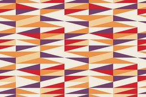 Vector seamless geometric pattern in retro style. Abstract background with geometric shapes.