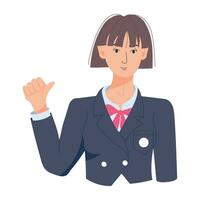 Trendy Student Uniform vector