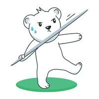 Trendy Javelin Throw vector