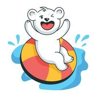 Trendy Swim Float vector