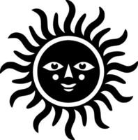 Sun - High Quality Vector Logo - Vector illustration ideal for T-shirt graphic