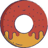 Donuts hand drawn vector illustration